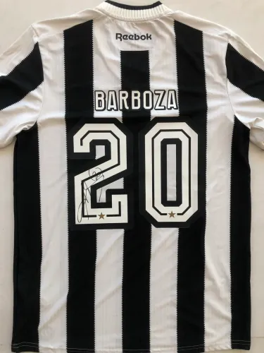 Camisa Botafogo usada em jogo Alexander Barboza 
