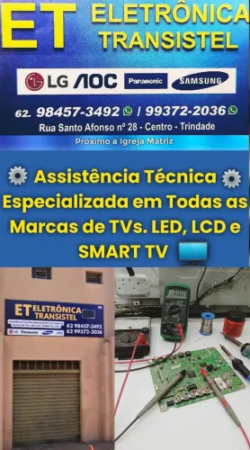Assistência Técnica em TVs Especializada em Trindade-Go