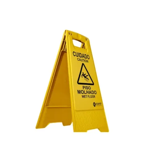 PLACA DE SINALIZAÇÃO PARA PISO MOLHADO!