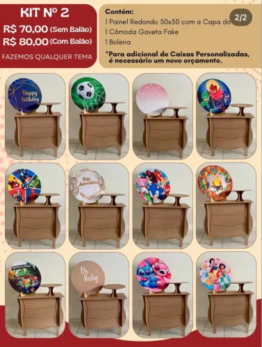 Personalizados e kit pegue e monte