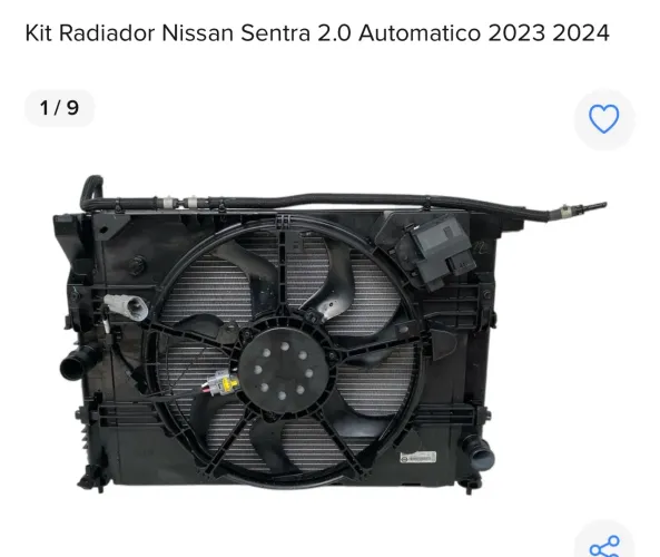 Kit Radiador Nissan Sentra 2.0 Automático 2023/2024