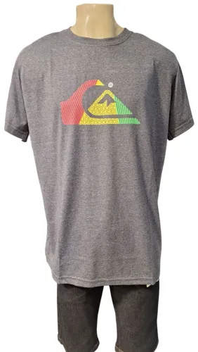 Camiseta Masculina Quiksilver Cinza GG