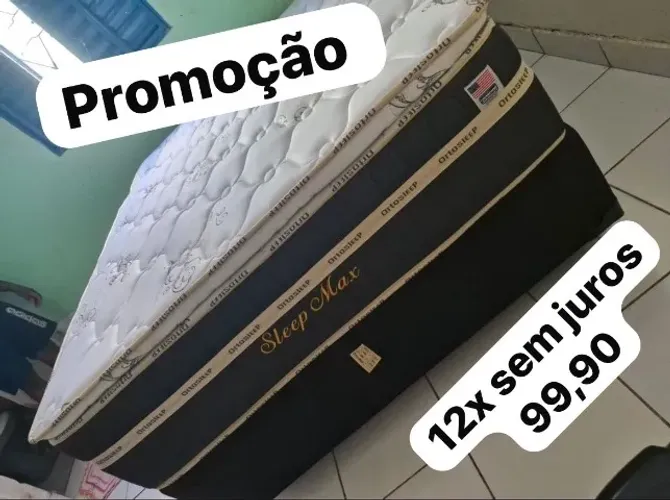 Cama box colchão e base