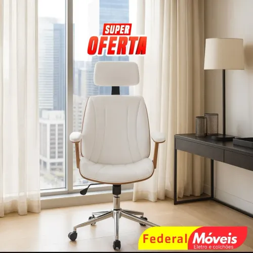 Cadeira Giratória Presidente - Conforto e elegância para seu escritório!