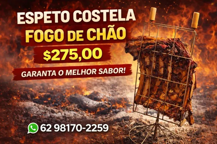Espeto para Costela fogo de chão 