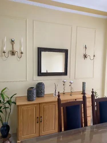 Conjunto de 4 castiçais em Ferro com 6 velas - Parede e Mesa