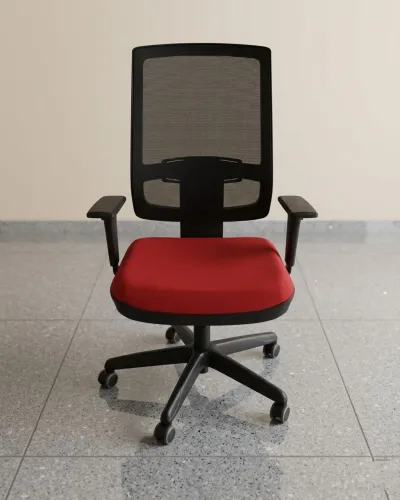 Cadeira Presidente com assento vermelho