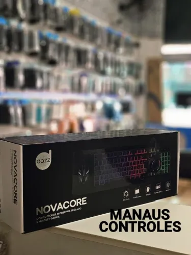 Combo teclado mouse Mousepad e headset gamer promoção