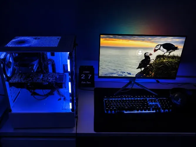 ? PC Gamer Completo i5 14ª Geração + GTX 1070 + Monitor 300Hz + Setup HyperX ?