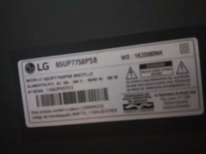 Tv Lg 65 polegadas c Led quebrado
