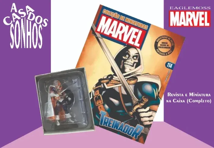 Coleção de Miniatura Marvel Eaglemoss Treinador Nº 114 Completo
