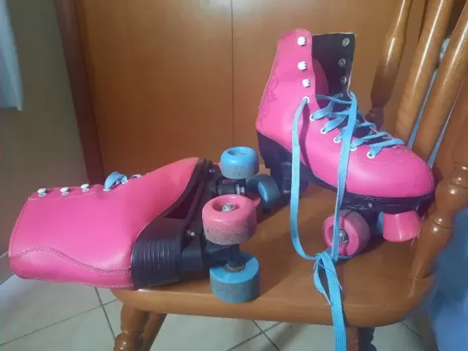 Patins Rosa Choque Lindo