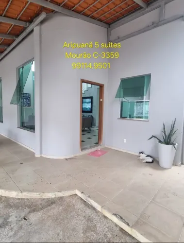 Excelente Duplex, 1 quarto e 4 suítes no Condomínio Parque Aripuanã. Poço Artesiano. Energ