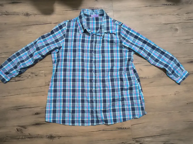 Camisa xadrez plus size 