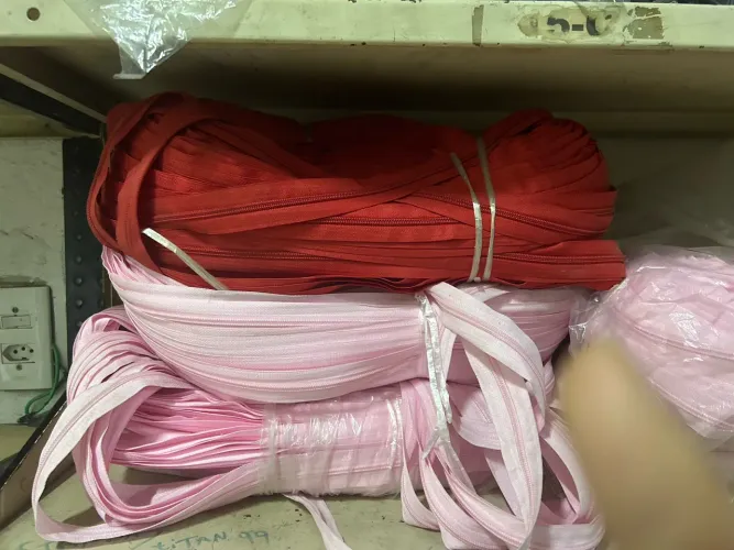 Peça de zíper n5 (vermelho e rosa bb) 
