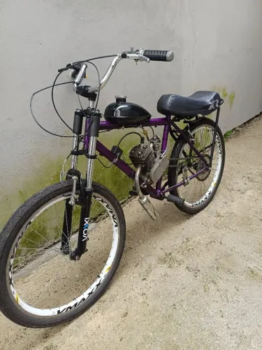 Bicicleta motorizada 80cc aro 26, vmax, suspensão 2 andar, freio no pé, zerada!!!!!