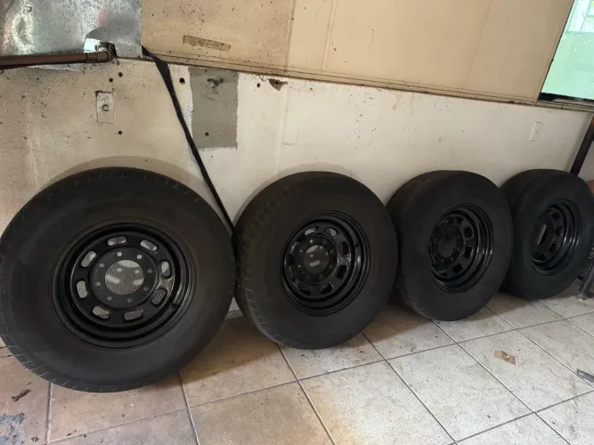 4 Rodas original aro 16 f-250 pneus continental 265/70R16