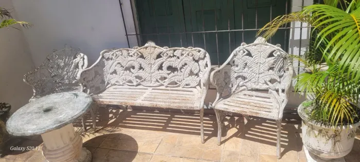 Jogo de cadeiras jardim samambaia 