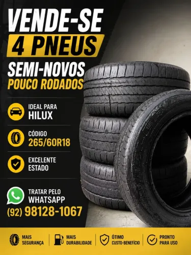 Pneus da Hilux R18