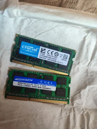 2 Memória ram ddr3 8gb
