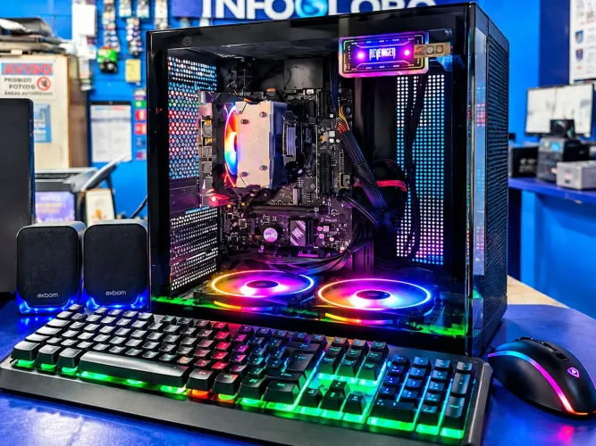 PC Gamer RGB i3 10ª Geração 16GB Completo com Acessórios