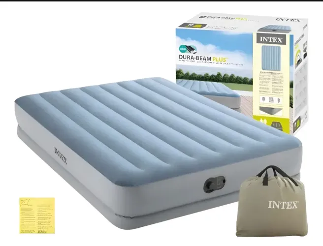 Colchão Inflável Casal Queen C/ Bomba Embutida Usb Intex