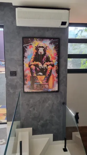 Quadro Decorativo Tema Macacos - Alto Padrão