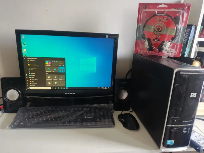 Computador completo slim Core i3 10GB Ram Wi-Fi Bluetooth jogos e programas