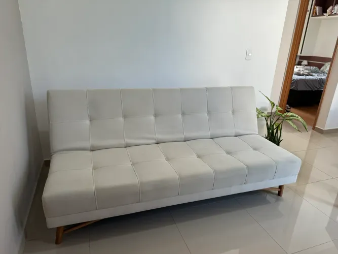 Sofá cama - Linho - Areia