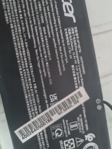 Bateria Original de Notebook Gamer Acer, modelo AP18E7M, testada, funcionando 100%