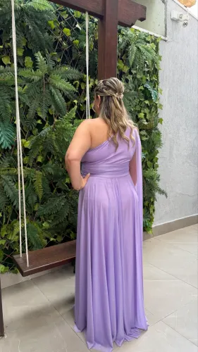 Vestido de festa Lilás