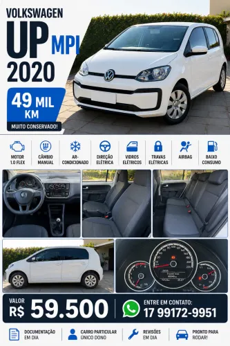 Volkswagen Up! 1.0 Total Flex 12V 5P 2020