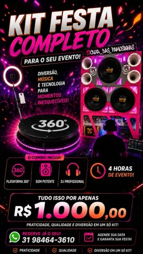 Pacote p/ eventos