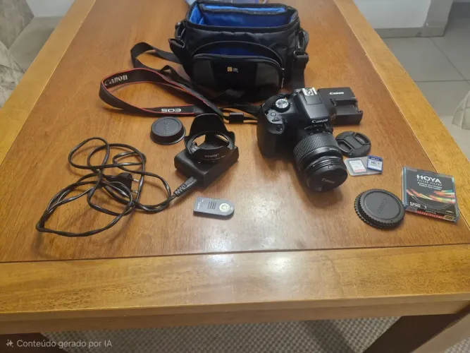 Camera Fotográfica Canon EOS Rebel T6 pouquíssimo.usada excelente estado