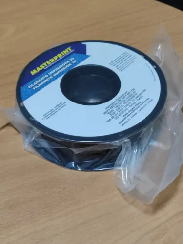 Filamento PETG 1.75mm 1kg na cor preta para impressões 3D Pronta entrega