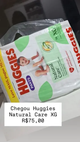 Fralda Huggies Natural Care XG