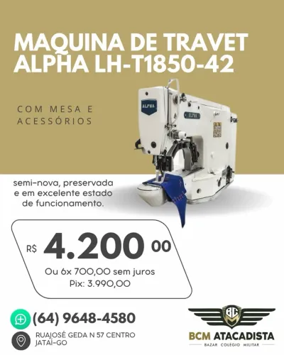 Venda Maquina de Costura Travet