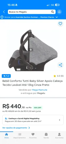 Bebê conforto tutti baby 