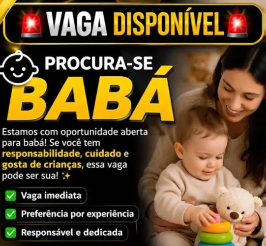 Vaga de babá em João Pessoa 
