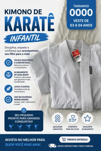 Kimono karatê infantil