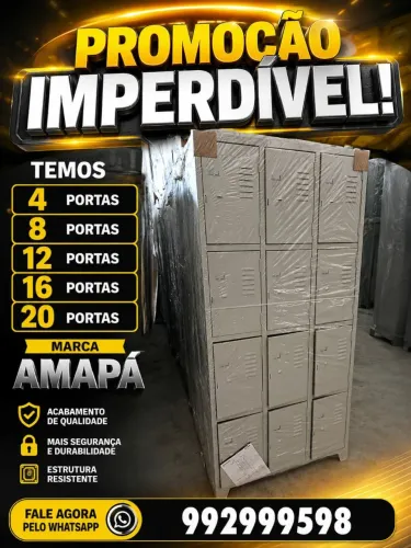 Roupeiros em aço para vestiários pronta entrega com desconto de fábrica 