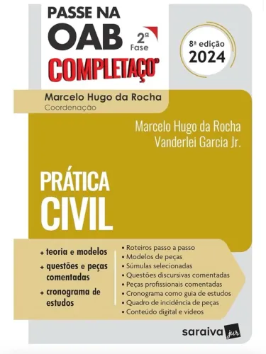 Passe na OAB 2ª Fase - Completaço - Prática Civil - 8ª Edição 2024