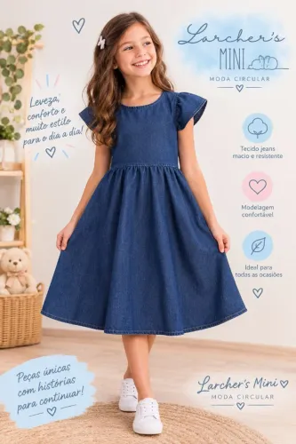 Vestido Jeans Elian feminino 