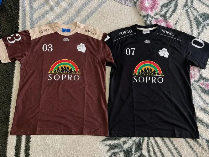 Duas Camisetas Sopro Rolimã Racing Black e Brown GG