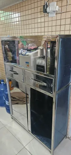 Balcão INOX NOVO - NO PLÁSTICO