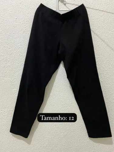 Calças legging Capri-(canela )infantil (02 calças)