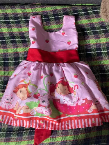 VESTIDO BEBÊ DE 1 ANO com tule por baixo 