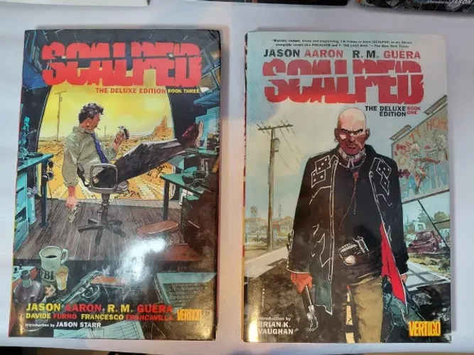 Omnibus HQ coleção Scalped de Jason Aaron 5 volumes capa dura importados
