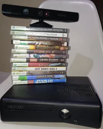 XBOX LTU COM KINECT + JOGOS.