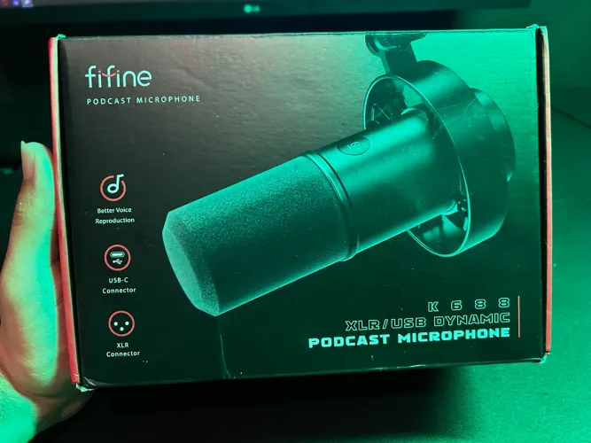 Microfone FIFINE original na caixa 